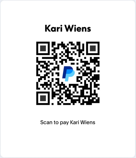 PayPal QR code for Kari Wiens